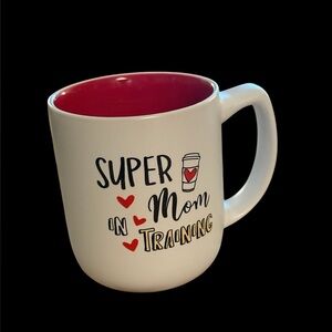 "SUPER Mom IN TRAINING" ceramic coffee mug